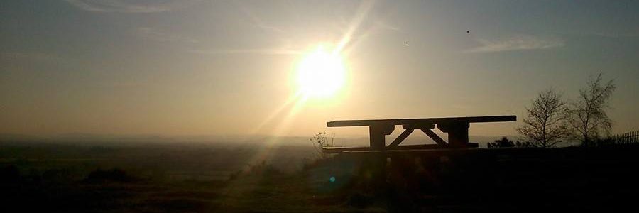 Misty morning view from the top of the Cliffe